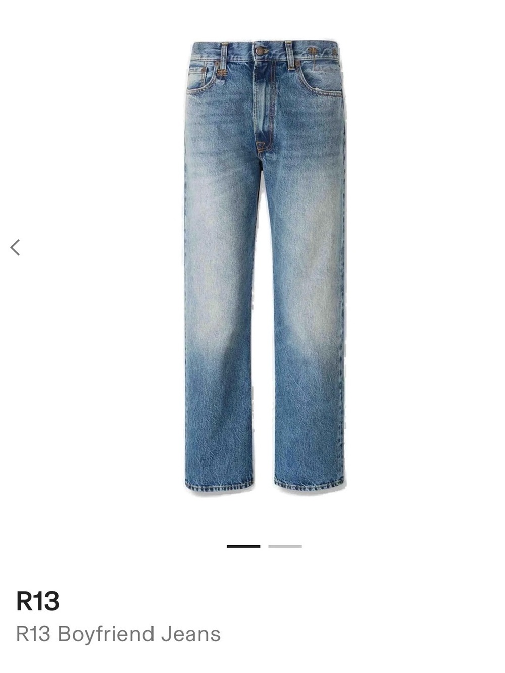 R13 Women’s Boyfriend Jeans Light Blue Wash
